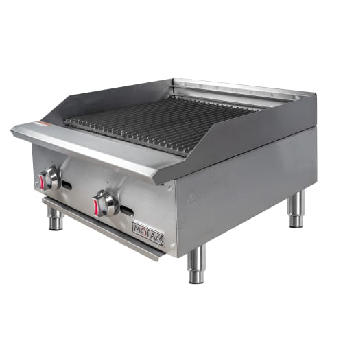 MoTak MBR24 24" Gas Charbroiler w/ Cast Iron Grates - Convertible