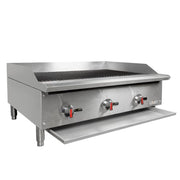 MoTak MBR36 36" Gas Charbroiler w/ Cast Iron Grates - Convertible