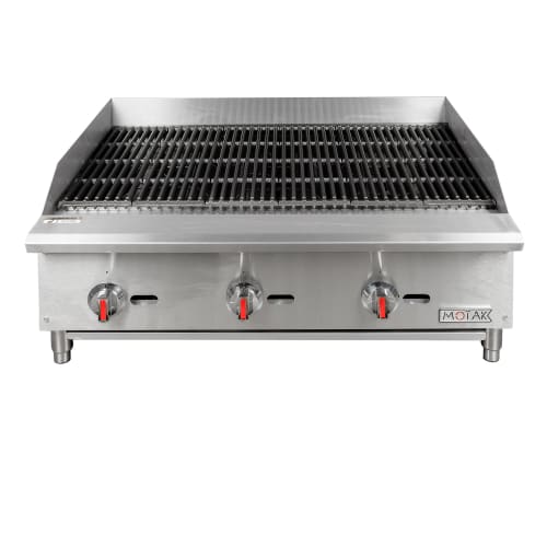 MoTak MBR36 36" Gas Charbroiler w/ Cast Iron Grates - Convertible