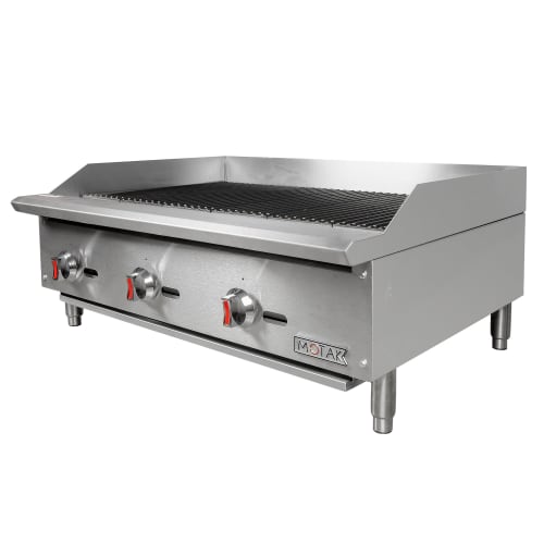 MoTak MBR36 36" Gas Charbroiler w/ Cast Iron Grates - Convertible