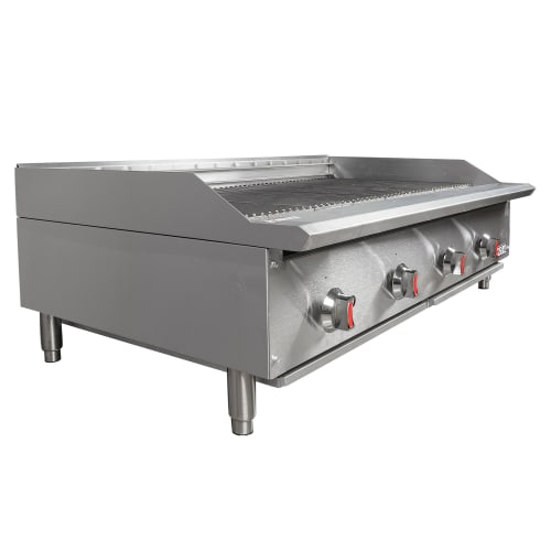 MoTak MBR48 48" Gas Charbroiler w/ Cast Iron Grates - Convertible