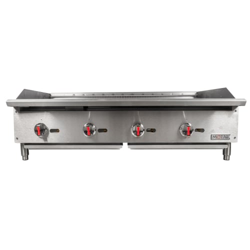 MoTak MBR48 48" Gas Charbroiler w/ Cast Iron Grates - Convertible