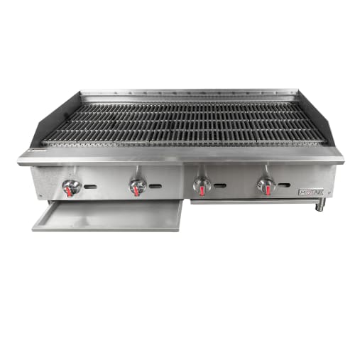 MoTak MBR48 48" Gas Charbroiler w/ Cast Iron Grates - Convertible
