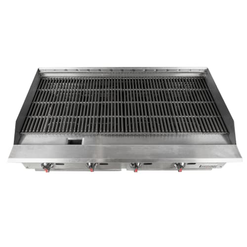 MoTak MBR48 48" Gas Charbroiler w/ Cast Iron Grates - Convertible