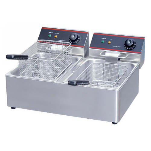 MoTak MCFD5 Countertop Electric Fryer - (2) 9 lb Vats, 120v