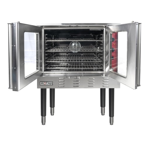 MoTak MCO-1-SGL Single Full Size Convertible Gas Convection Oven - 54,000 BTU