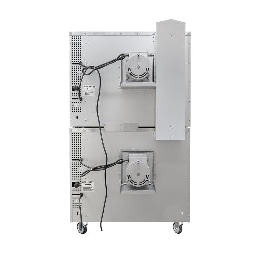 MoTak MDCO-2-DBL-N Bakery Depth Double Full Size Convertible Gas Convection Oven - 108,000 BTU