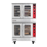 MoTak MECO-2-DBL-240 Double Full Size Electric Convection Oven - 23.8kW, 240v