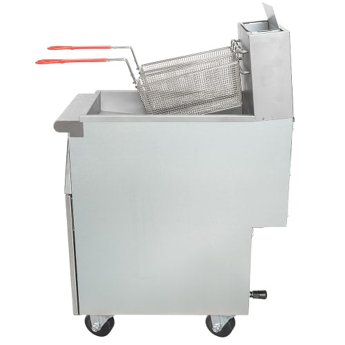 MoTak MGF3-N-C Gas Fryer - (1) 40 lb Vat, Floor Model, Natural Gas