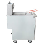 MoTak MGF3-N-C Gas Fryer - (1) 40 lb Vat, Floor Model, Natural Gas
