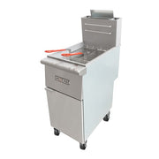 MoTak MGF3-P-C Gas Fryer - (1) 40 lb Vat, Floor Model, Liquid Propane