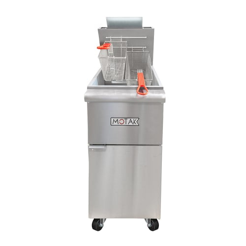 MoTak MGF4-N-C Gas Fryer - (1) 50 lb Vat, Floor Model, Natural Gas