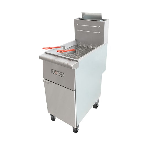 MoTak MGF4-N-C Gas Fryer - (1) 50 lb Vat, Floor Model, Natural Gas