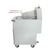 MoTak MGF4-N-C Gas Fryer - (1) 50 lb Vat, Floor Model, Natural Gas