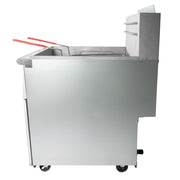 MoTak MGF5-N-C Gas Fryer - (1) 70 lb Vat, Floor Model, Natural Gas