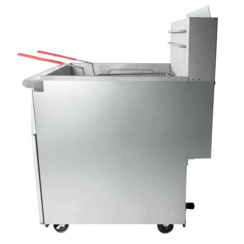 MoTak MGF5-N-C Gas Fryer - (1) 70 lb Vat, Floor Model, Natural Gas