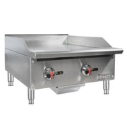 MoTak MGR24 24" Gas Griddle w/ Manual Controls - 3/4" Steel Plate, Convertible