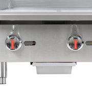 MoTak MGR24 24" Gas Griddle w/ Manual Controls - 3/4" Steel Plate, Convertible