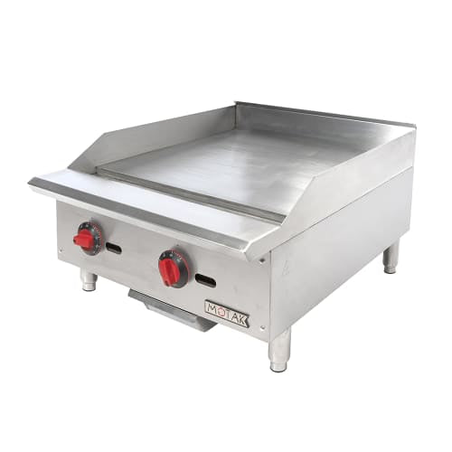 MoTak MGR24-T 24" Gas Griddle w/ Thermostatic Controls - 3/4" Steel Plate, Convertible