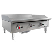 MoTak MGR36 36" Gas Griddle w/ Manual Controls - 3/4" Steel Plate, Convertible
