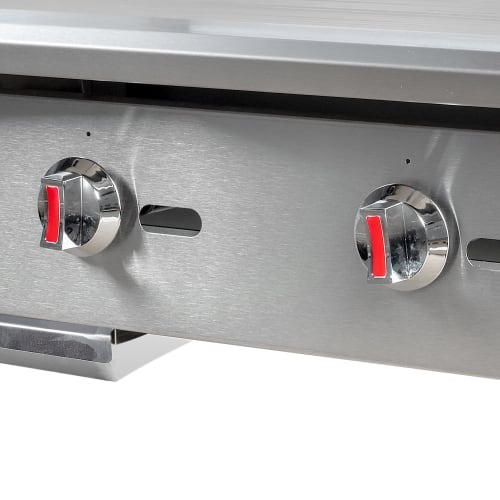 MoTak MGR36 36" Gas Griddle w/ Manual Controls - 3/4" Steel Plate, Convertible