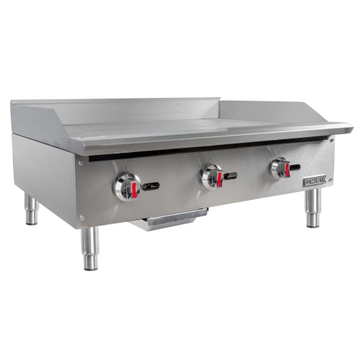 MoTak MGR36 36" Gas Griddle w/ Manual Controls - 3/4" Steel Plate, Convertible