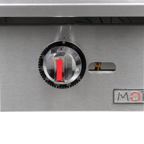 MoTak MGR36-T 36" Gas Griddle w/ Thermostatic Controls - 3/4" Steel Plate, Convertible