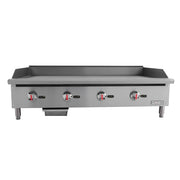 MoTak MGR48 48" Gas Griddle w/ Manual Controls - 3/4" Steel Plate, Convertible