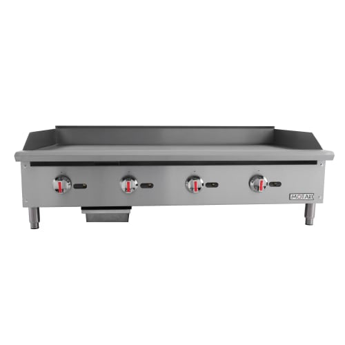 MoTak MGR48 48" Gas Griddle w/ Manual Controls - 3/4" Steel Plate, Convertible