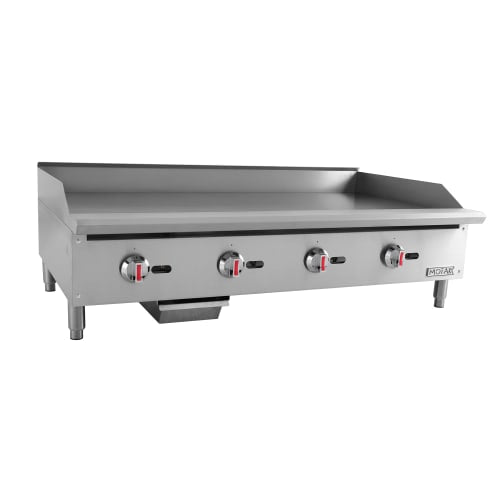 MoTak MGR48 48" Gas Griddle w/ Manual Controls - 3/4" Steel Plate, Convertible