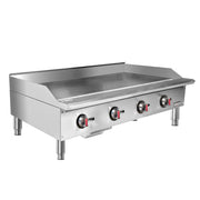 MoTak MGR48-T 48" Gas Griddle w/ Thermostatic Controls - 3/4" Steel Plate, Convertible