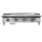 MoTak MGR48-T 48" Gas Griddle w/ Thermostatic Controls - 3/4" Steel Plate, Convertible