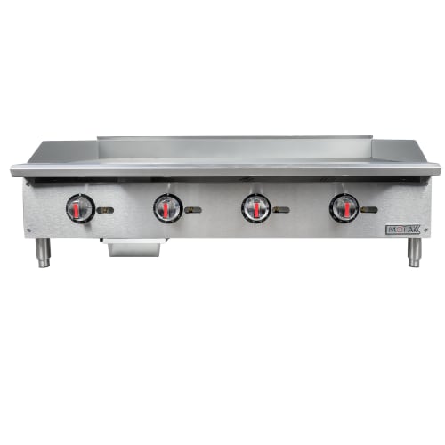 MoTak MGR48-T 48" Gas Griddle w/ Thermostatic Controls - 3/4" Steel Plate, Convertible