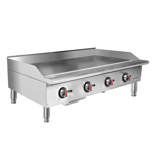 MoTak MGR48-T 48" Gas Griddle w/ Thermostatic Controls - 3/4" Steel Plate, Convertible