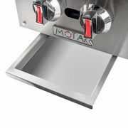 MoTak MHP12 12" Gas Hotplate w/ (2) Burners & Manual Controls, Convertible