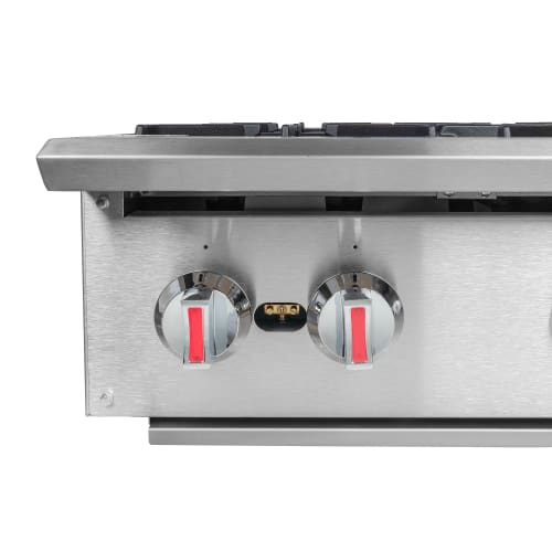 MoTak MHP24 24" Gas Hotplate w/ (4) Burners & Manual Controls, Convertible
