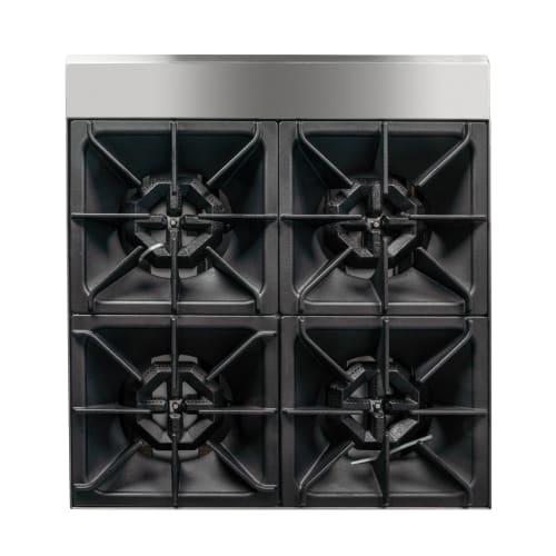 MoTak MHP24 24" Gas Hotplate w/ (4) Burners & Manual Controls, Convertible