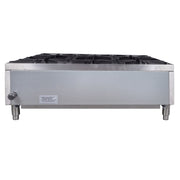 MoTak MHP36 36" Gas Hotplate w/ (6) Burners & Manual Controls, Convertible