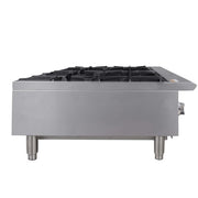MoTak MHP36 36" Gas Hotplate w/ (6) Burners & Manual Controls, Convertible