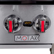 MoTak MHP36 36" Gas Hotplate w/ (6) Burners & Manual Controls, Convertible
