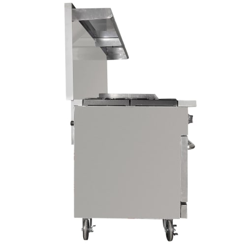 MoTak MR10-G24-C-S 60" 6 Burner Gas Range w/ Griddle - (2) Standard Ovens, Convertible