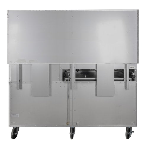 MoTak MR10-RGB24-N-C-S 60" 6 Burner Gas Range w/ Griddle/Broiler & (2) Standard Ovens, Convertible