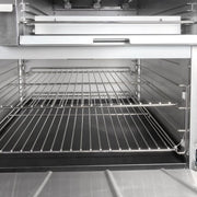 MoTak MR10-RGB24-N-C-S 60" 6 Burner Gas Range w/ Griddle/Broiler & (2) Standard Ovens, Convertible
