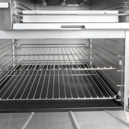 MoTak MR10-RGB24-N-C-S 60" 6 Burner Gas Range w/ Griddle/Broiler & (2) Standard Ovens, Convertible