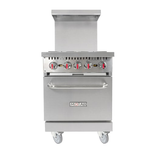 MoTak MR4-C-S-3 24" 4 Burner Gas Range - Standard Oven, Convertible