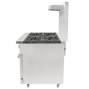 MoTak MR4-C-S-3 24" 4 Burner Gas Range - Standard Oven, Convertible