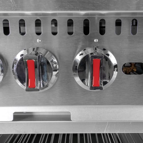 MoTak MR4-C-S-3 24" 4 Burner Gas Range - Standard Oven, Convertible