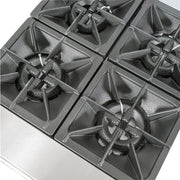 MoTak MR4-C-S-3 24" 4 Burner Gas Range - Standard Oven, Convertible
