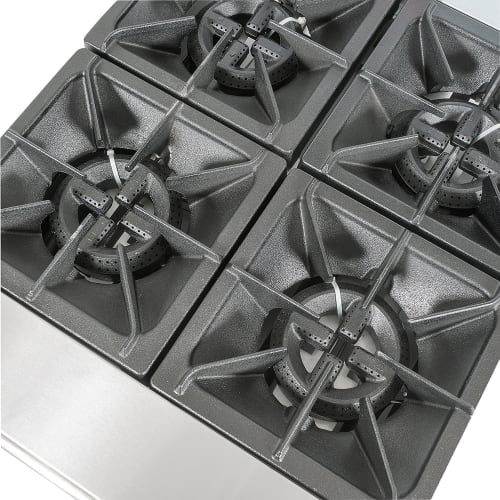 MoTak MR4-C-S-3 24" 4 Burner Gas Range - Standard Oven, Convertible