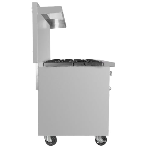 MoTak MR6-C-S 36" 6 Burner Gas Range - Standard Oven, Convertible